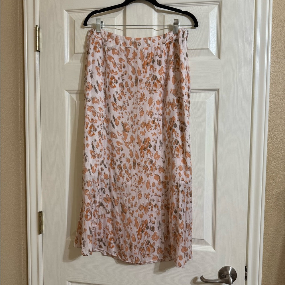 New Mystree Peach and White A-Line Skirt