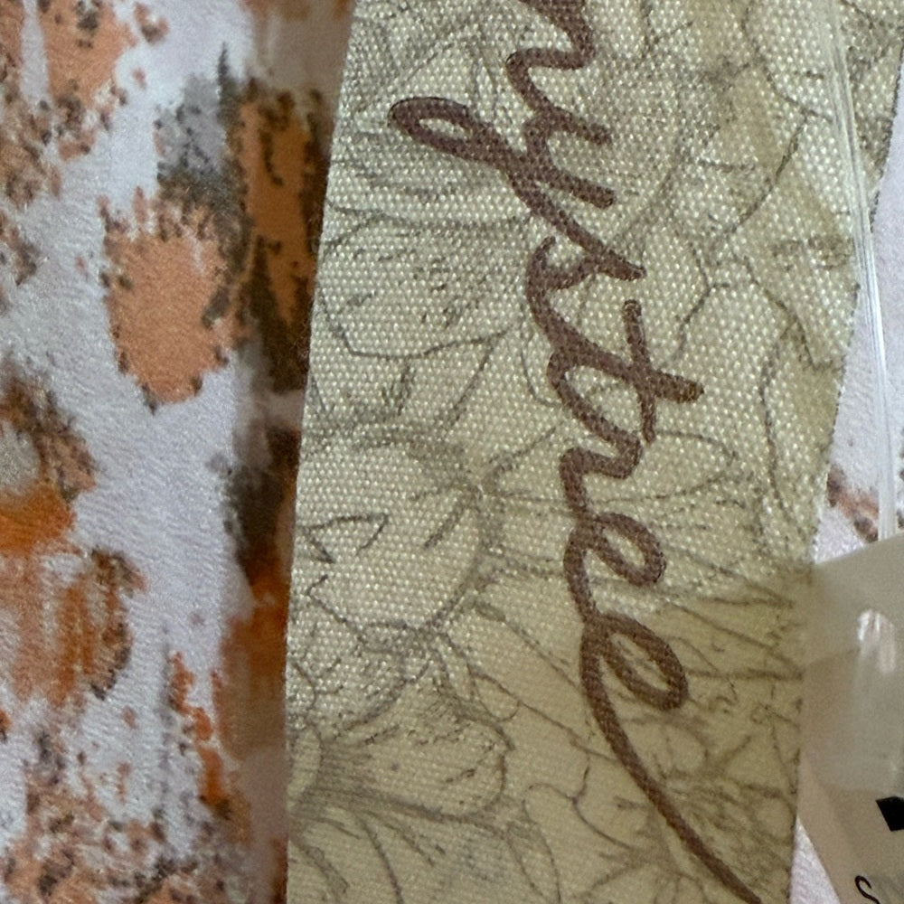 New Mystree Peach and White A-Line Skirt