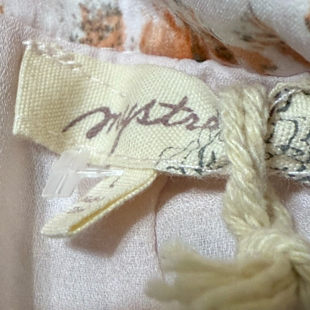 New Mystree Peach and White A-Line Skirt