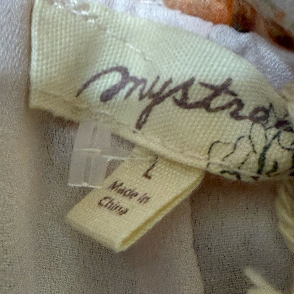 New Mystree Peach and White A-Line Skirt