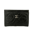 Chanel Camelia Black Card Holder