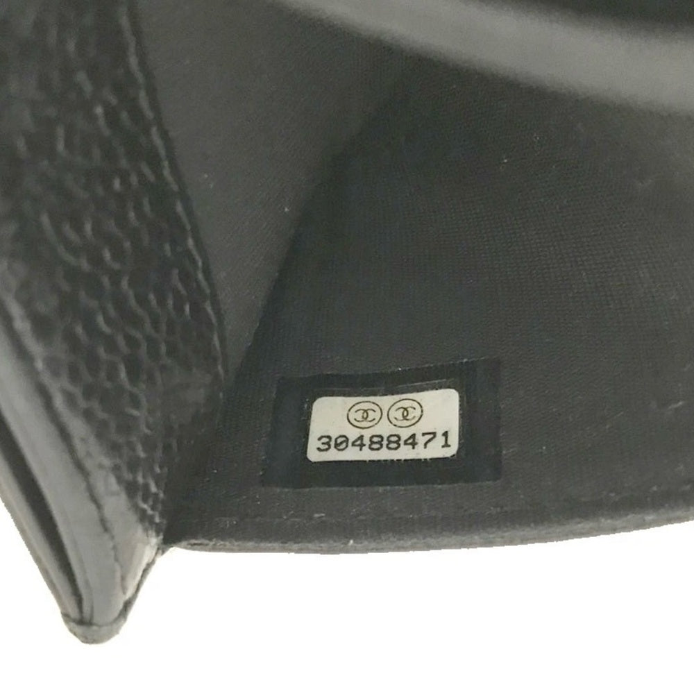 Chanel Camelia Black Card Holder