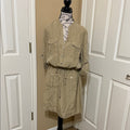 MICHAEL Michael Kors Khaki Button-Up Dress