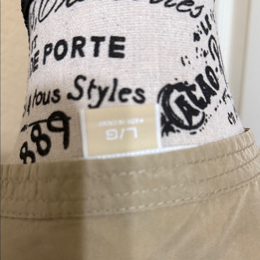 MICHAEL Michael Kors Khaki Button-Up Dress