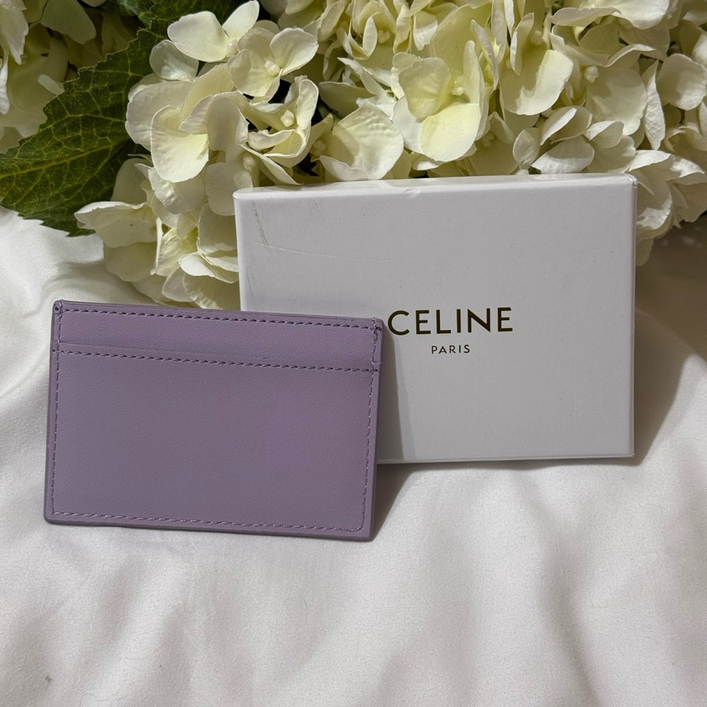 Celine Lavender Triomphe Card Holder