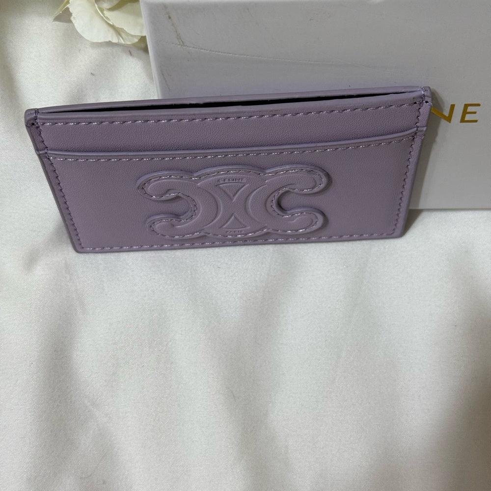 Celine Lavender Triomphe Card Holder
