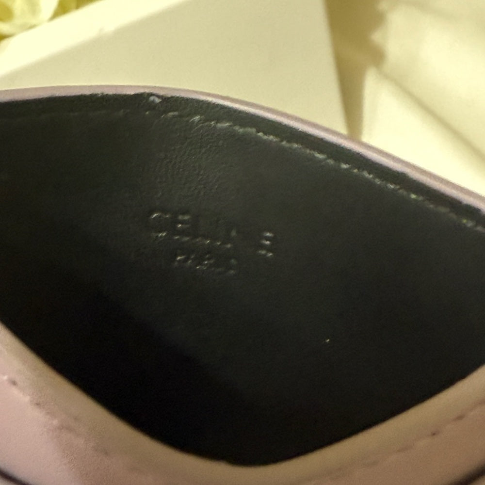 Celine Lavender Triomphe Card Holder