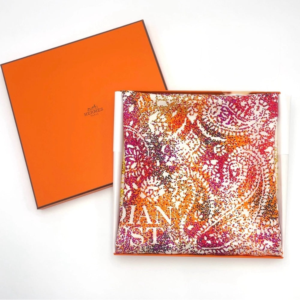 Pristine Hermès Indian Dust Scarf 90 Benoit Pierre Emery