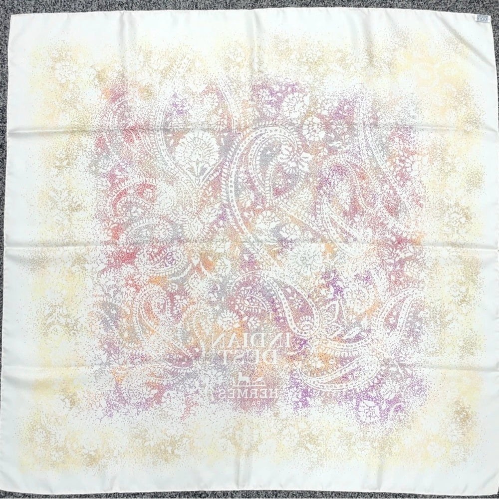 Pristine Hermès Indian Dust Scarf 90 Benoit Pierre Emery