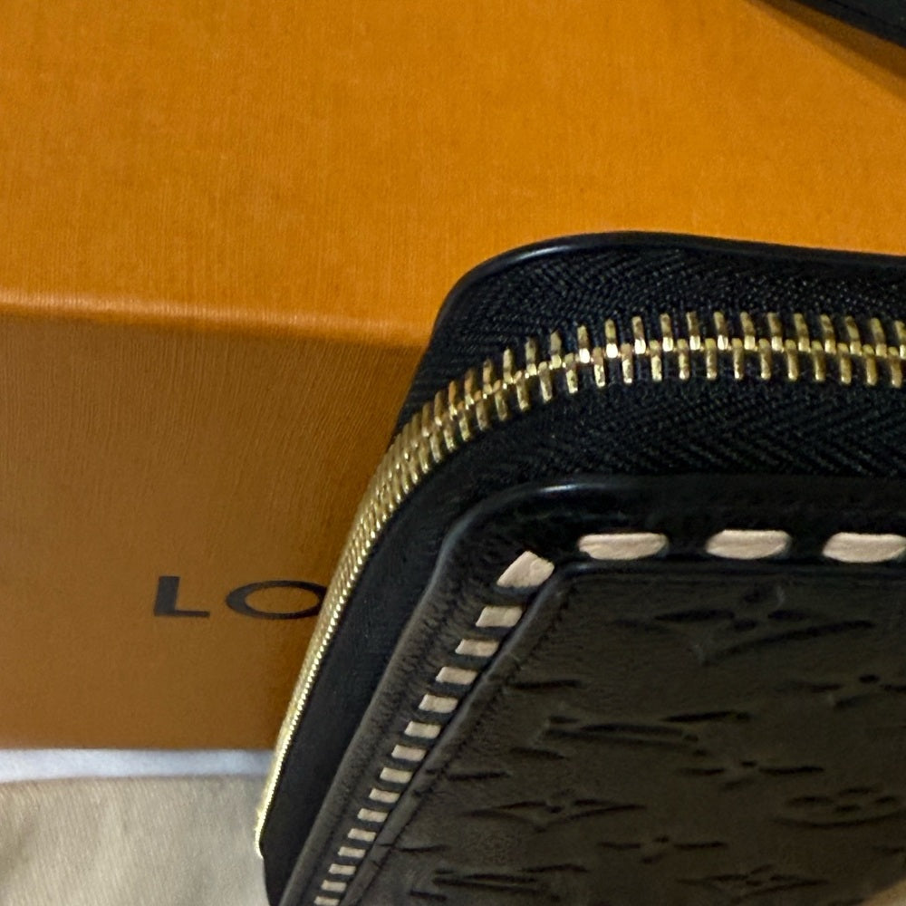 Louis Vuitton Black Empriente Stitch Leather Wallet