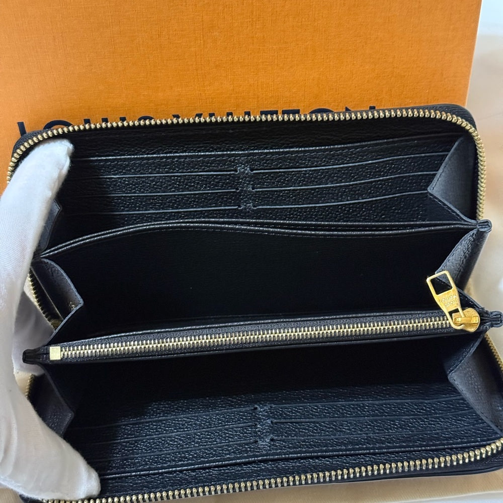 Louis Vuitton Black Empriente Stitch Leather Wallet