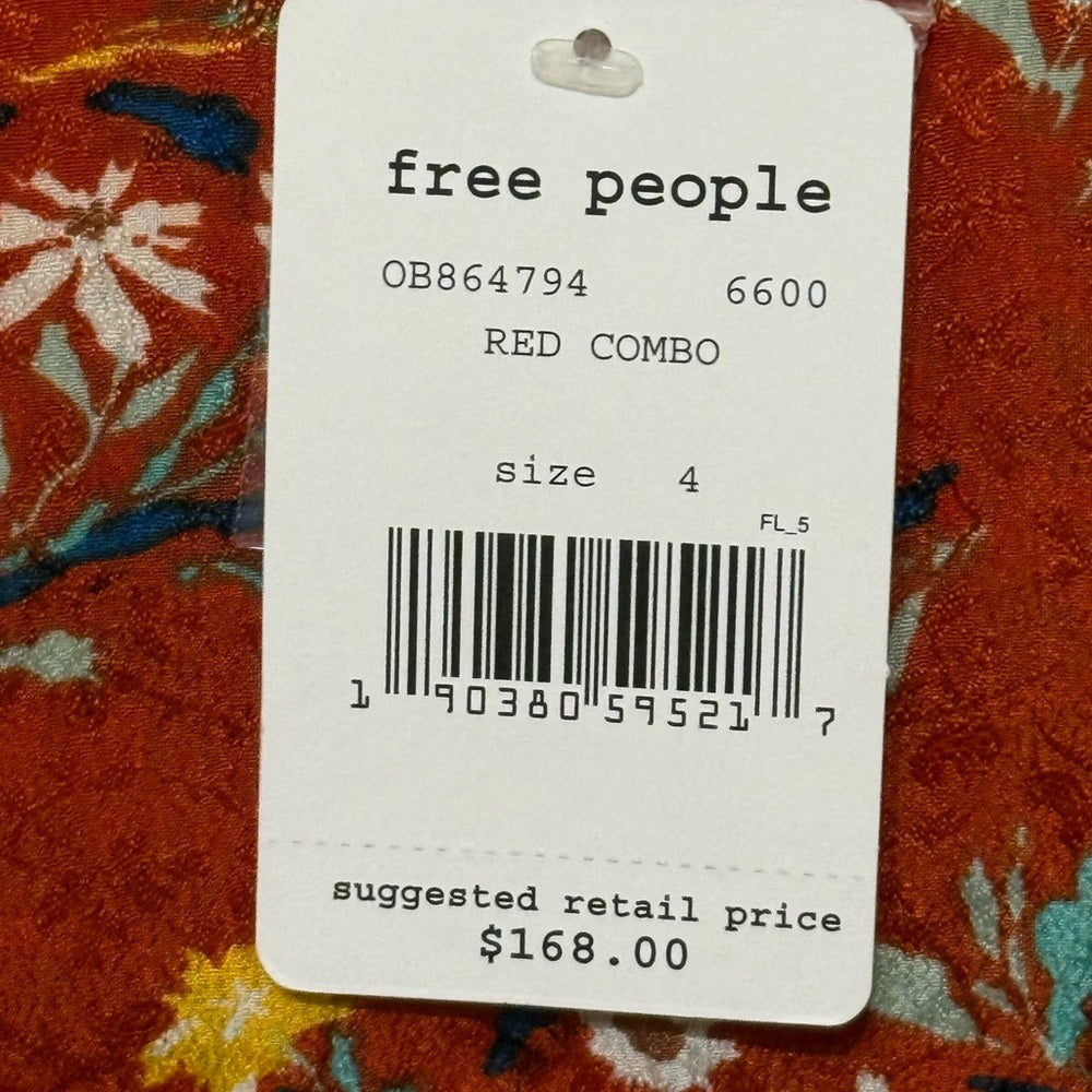 Free People Floral Wrap Dress