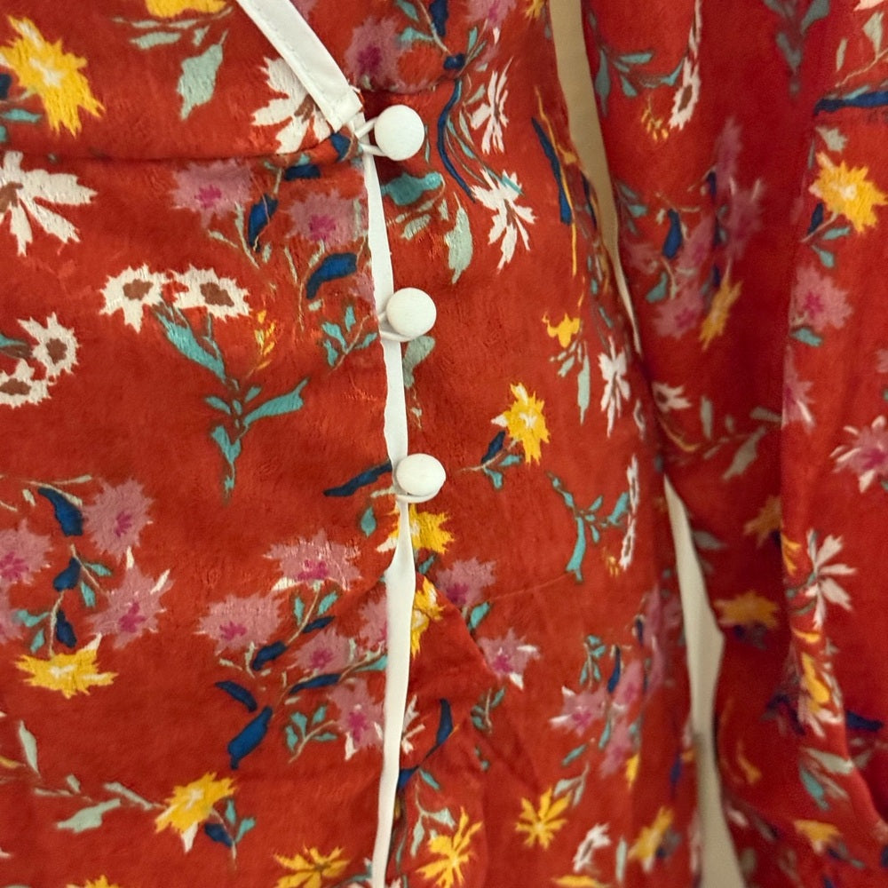 Free People Floral Wrap Dress