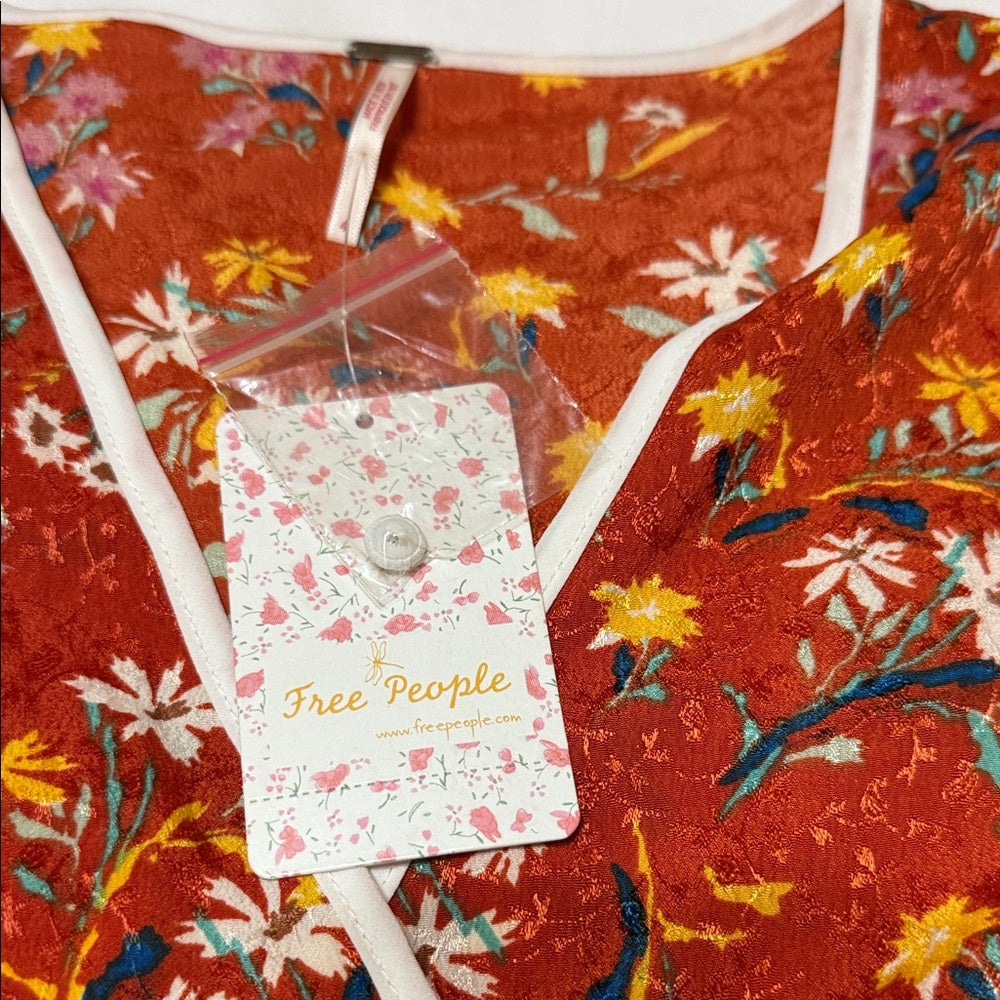 Free People Floral Wrap Dress