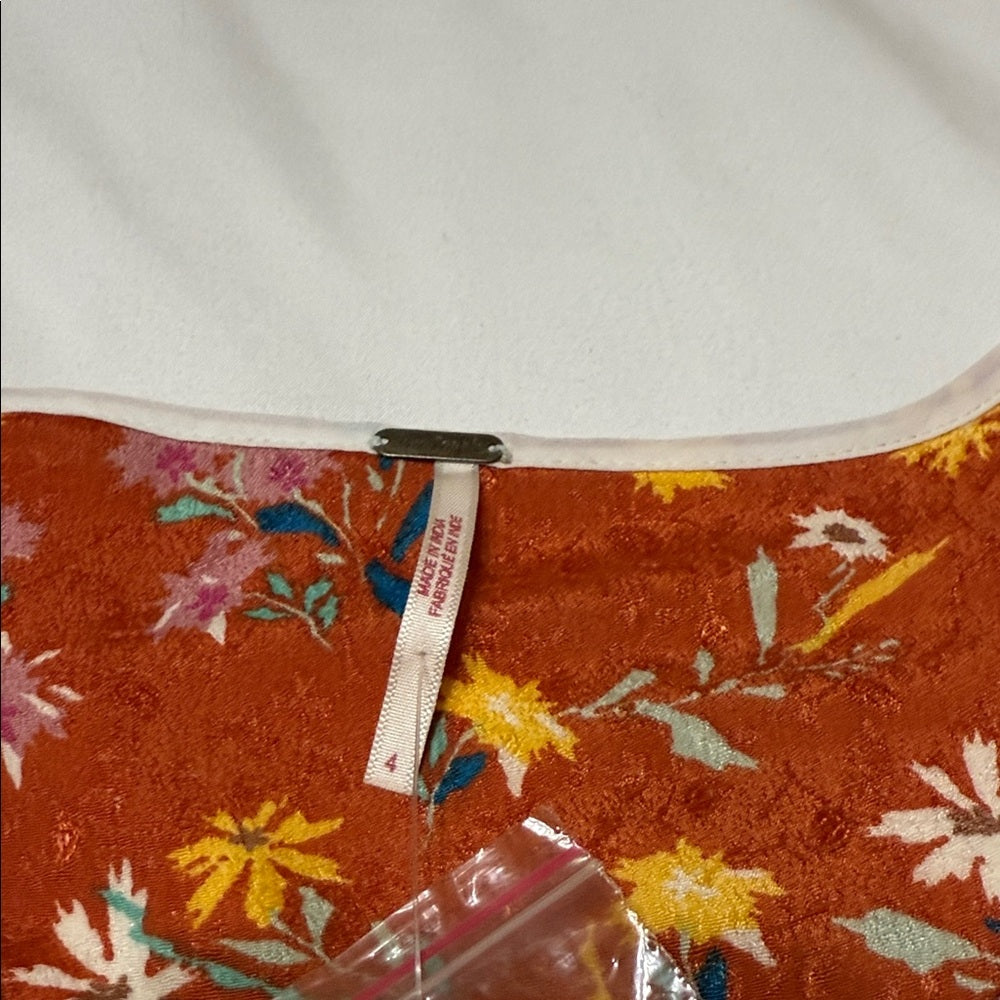 Free People Floral Wrap Dress