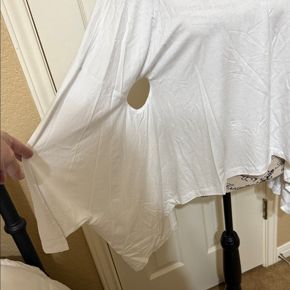 AMMA Chic White Long Sleeve Women's Top