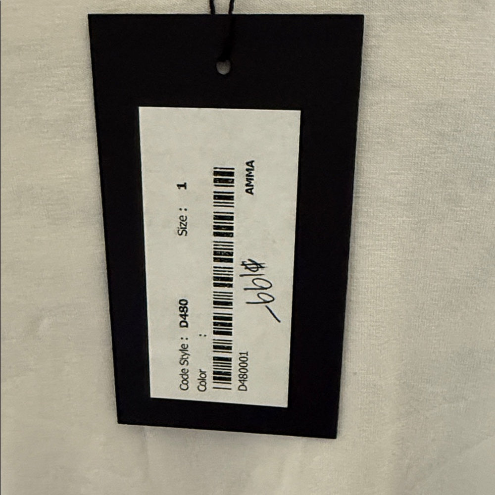 AMMA Chic White Long Sleeve Women's Top