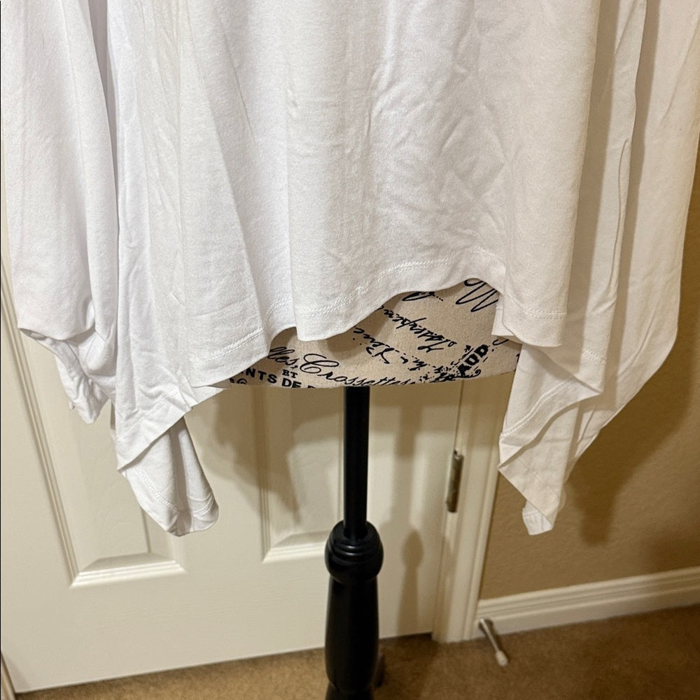 AMMA Chic White Long Sleeve Women's Top