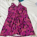 New Lands' End Pink and Purple Floral Swimsuit