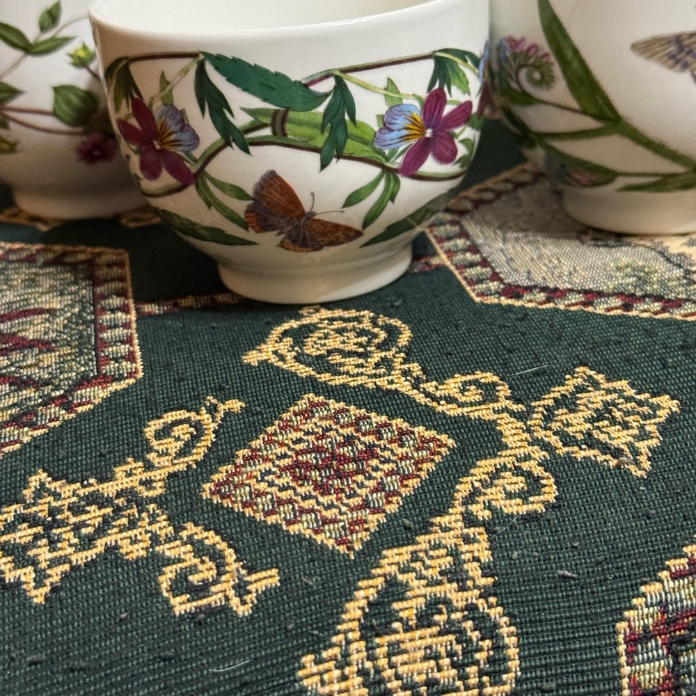 Portmeirion Botanical Garden 7 Cups and 8 Saucers