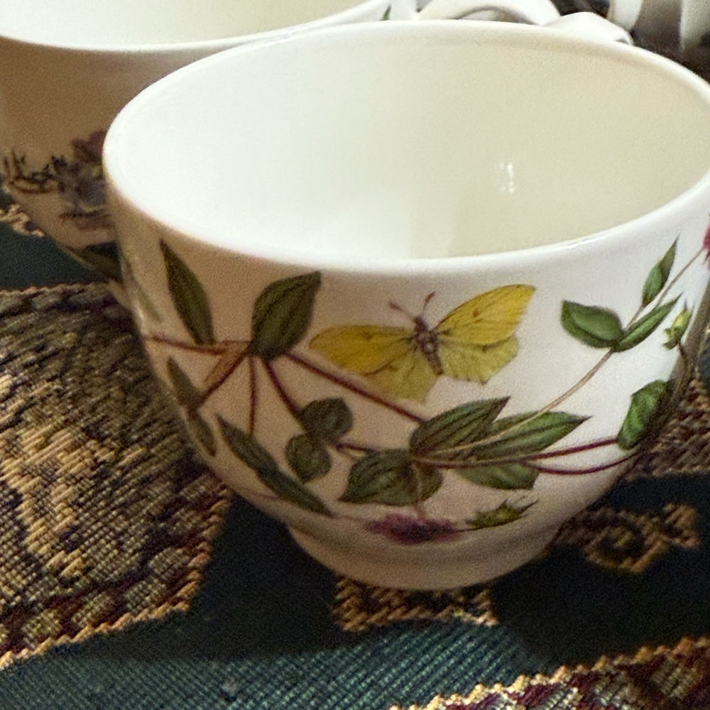 Portmeirion Botanical Garden 7 Cups and 8 Saucers