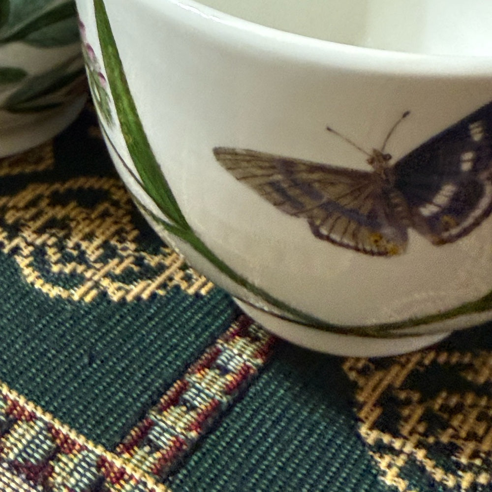 Portmeirion Botanical Garden 7 Cups and 8 Saucers