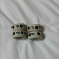 Set of 4 Polish Pottery Napkin Rings