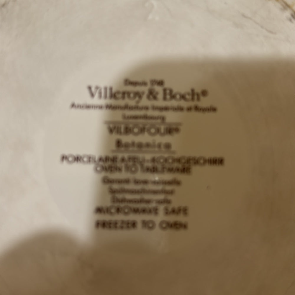 Villeroy & Boch White Bowl with Yellow Floral Design