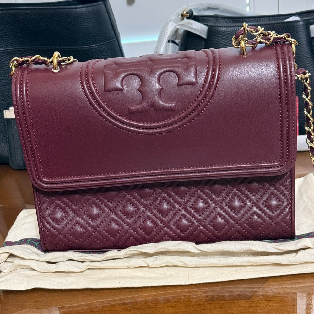 New Tory Burch Port Royal Fleming Crossbody Bag