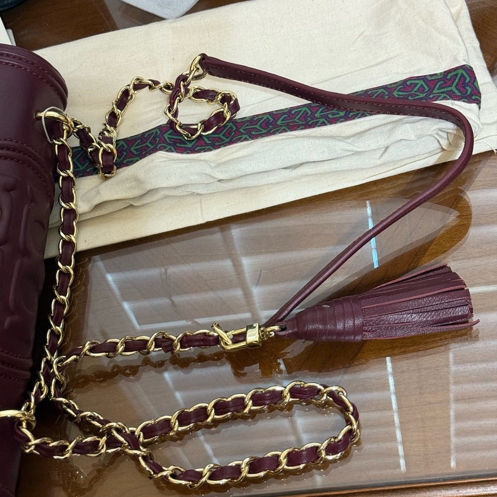 New Tory Burch Port Royal Fleming Crossbody Bag