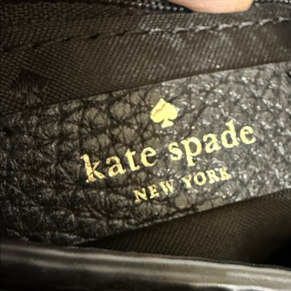 Kate Spade Black Leather Crossbody Bag and Card Wallet