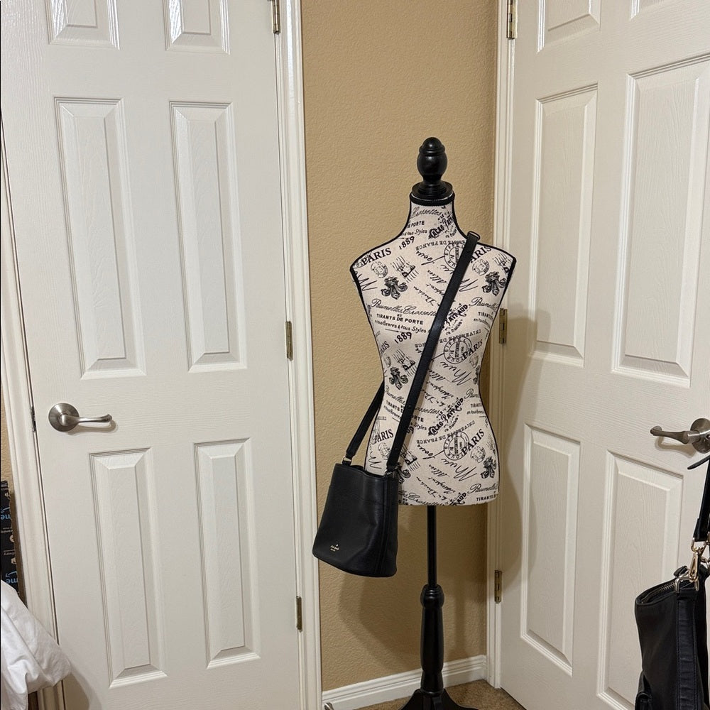 Kate Spade Black Leather Crossbody Bag and Card Wallet