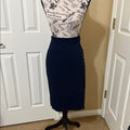 New Ralph Lauren Classic Navy Midi Skirt