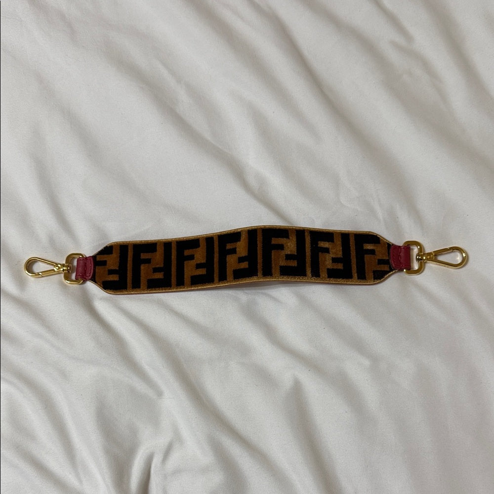Fendi FF Velvet Bag Strap