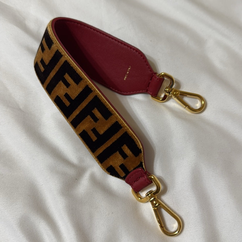 Fendi FF Velvet Bag Strap