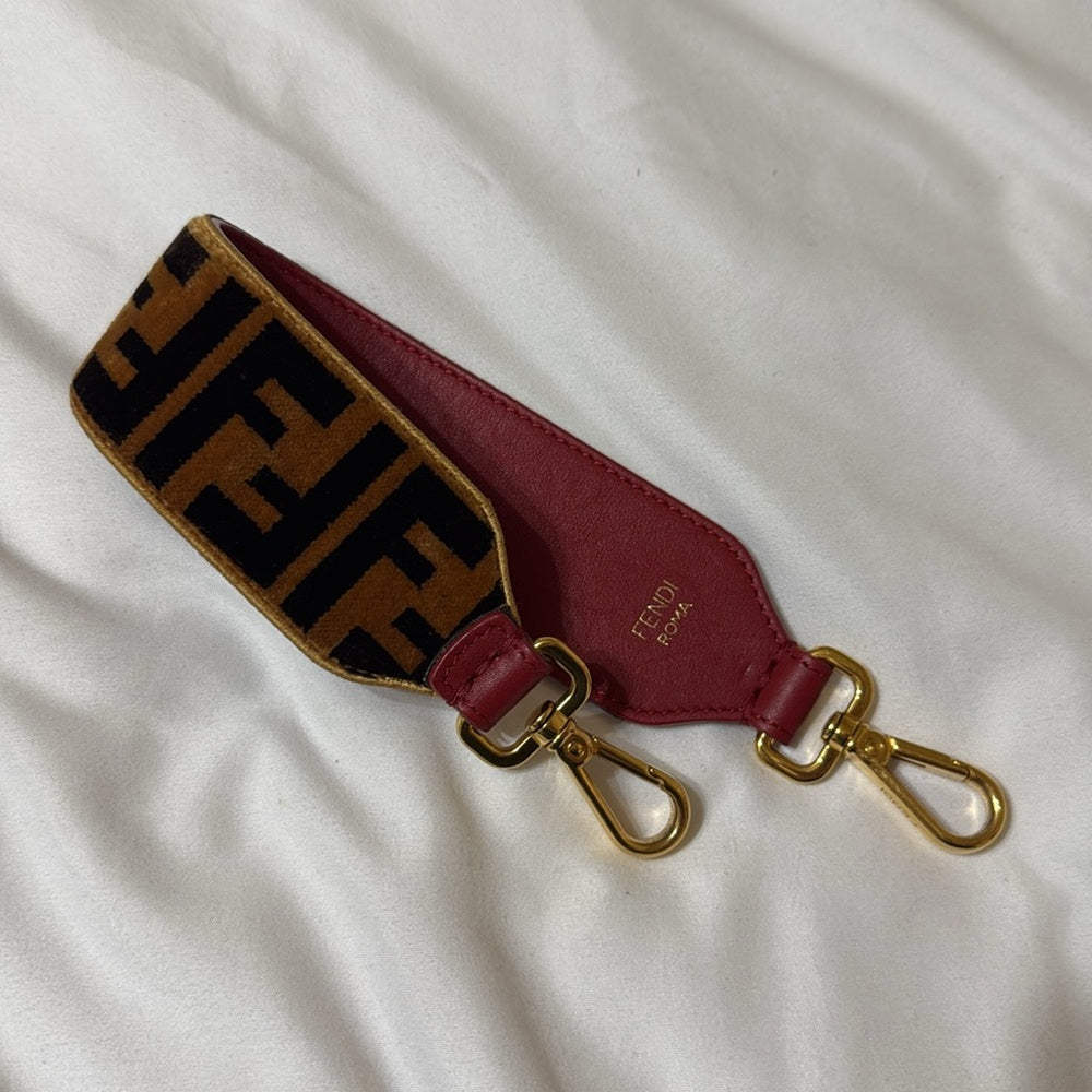 Fendi FF Velvet Bag Strap