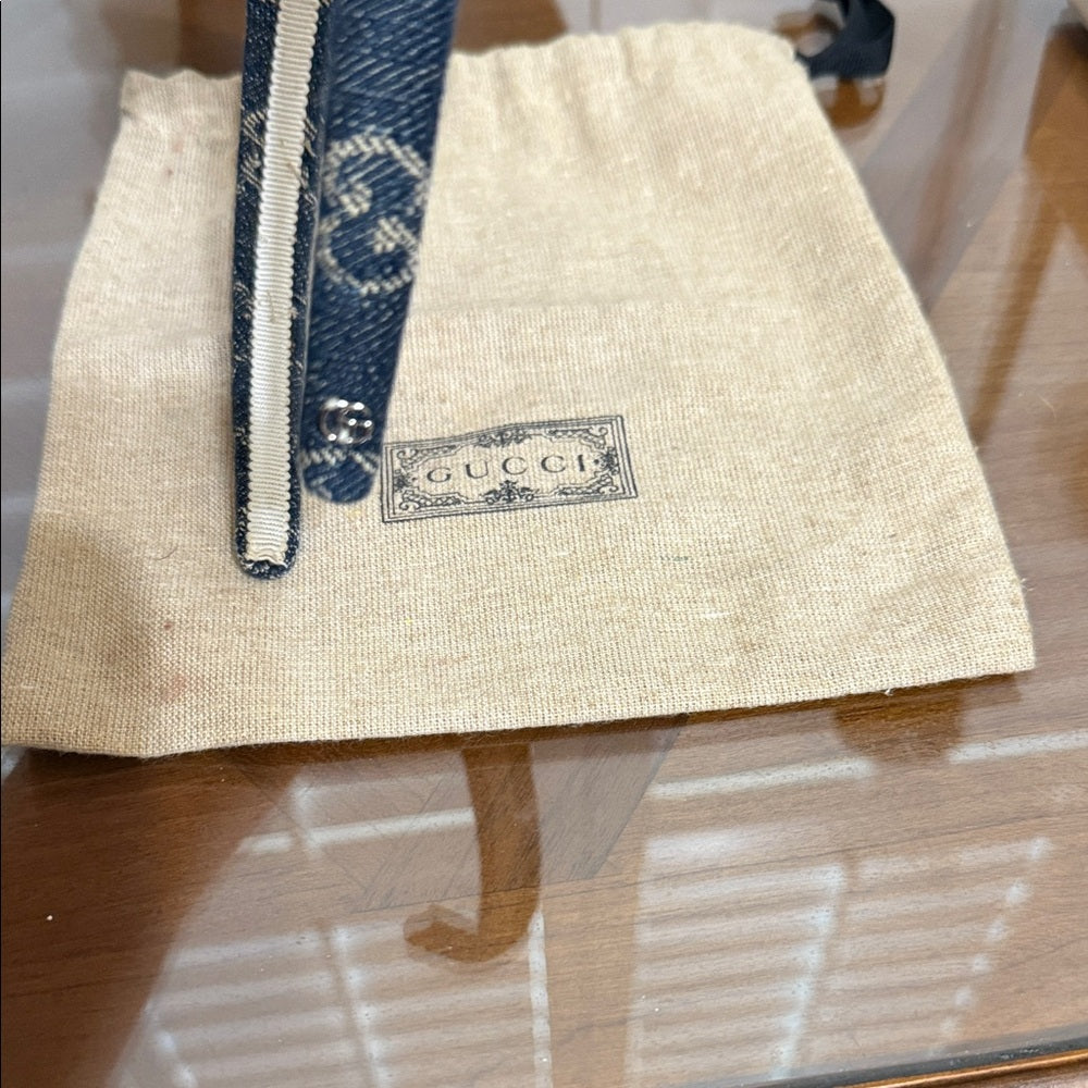 Gucci Indigo Blue Denim Women's Headband