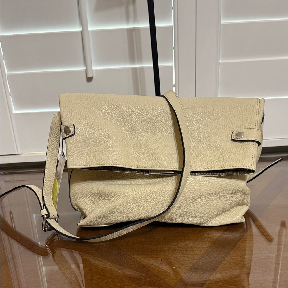 New Lodis Cream Leather Crossbody Bag