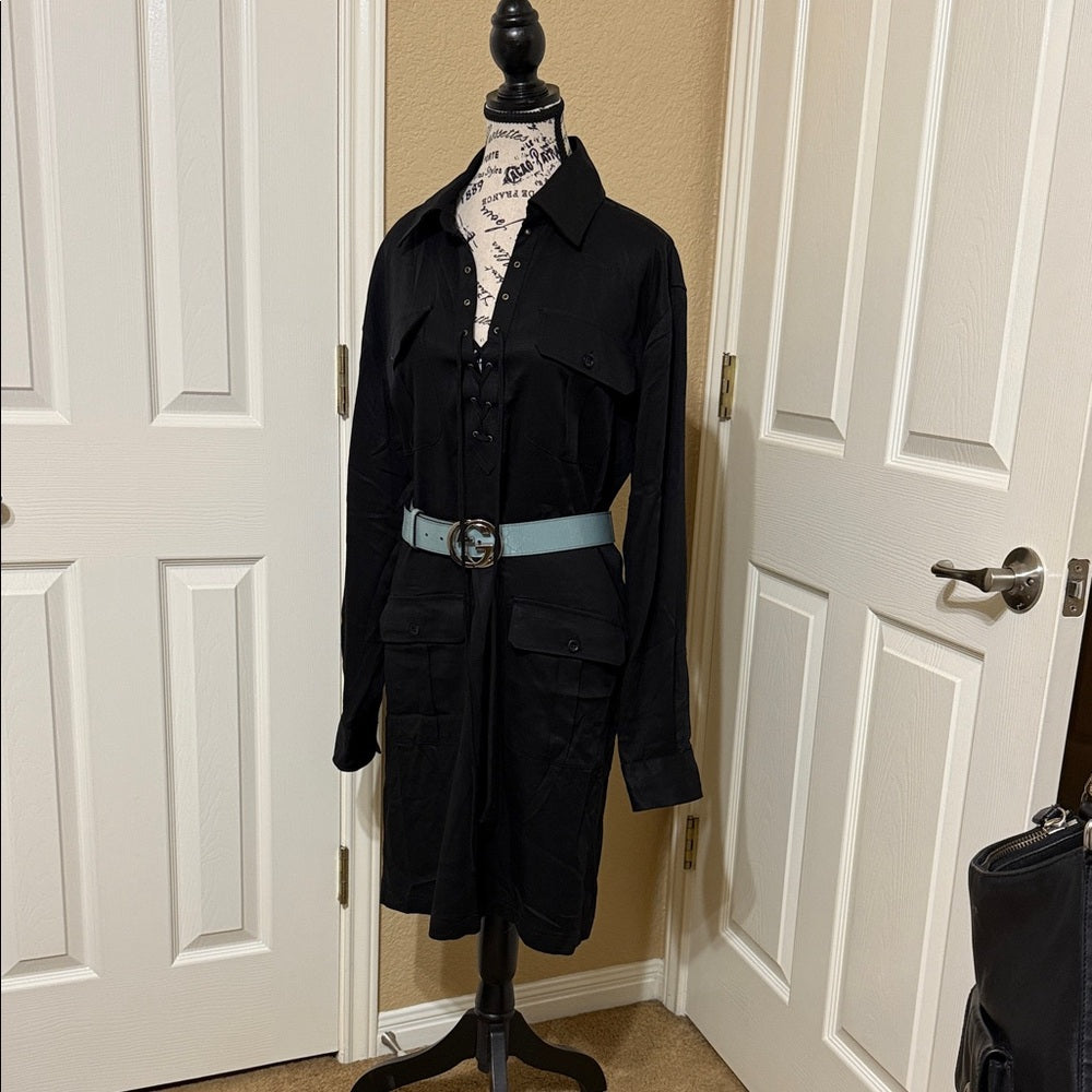 New Ralph Lauren Black Label Women’s Corset Front Dress Size 14