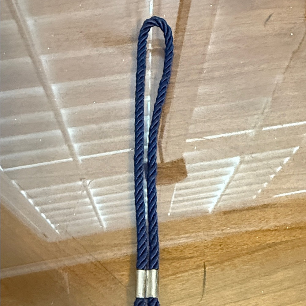 Celine Blue and Silver Anchor Motif Bag Charm