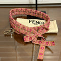 New Fendi Pink Floral Braided Bag Strap SH