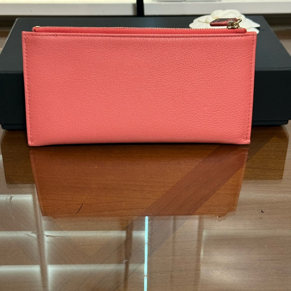 Chanel Special Addition Camellia Leather Wallet