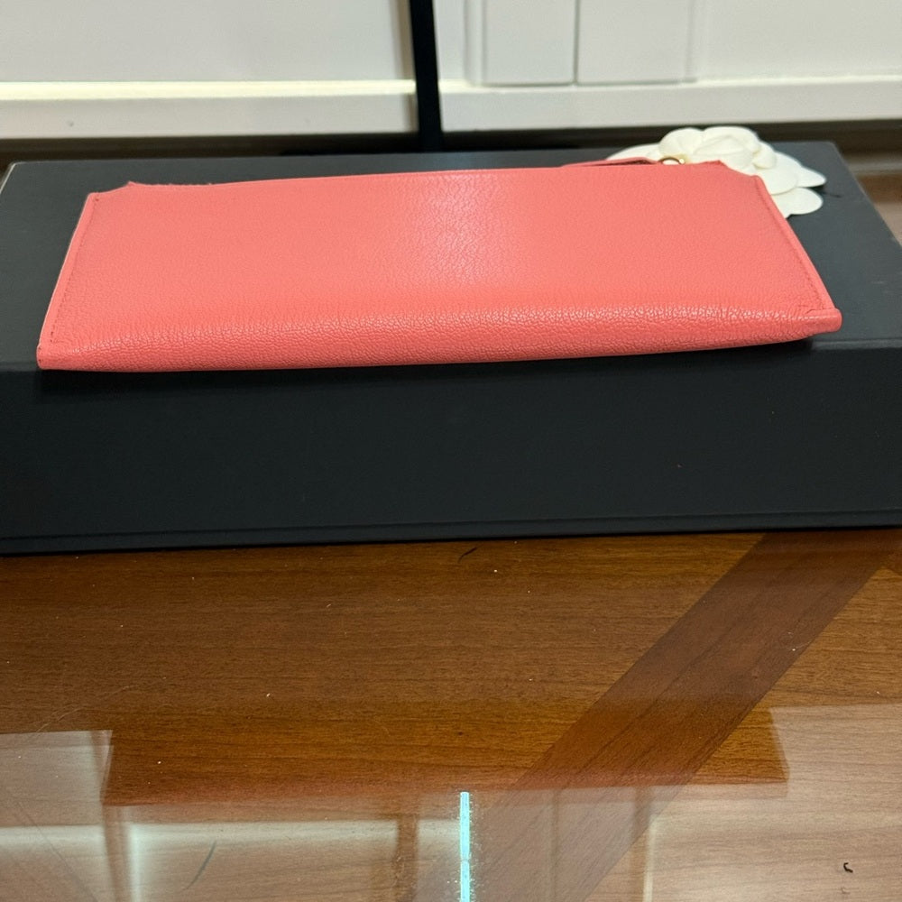 Chanel Special Addition Camellia Leather Wallet