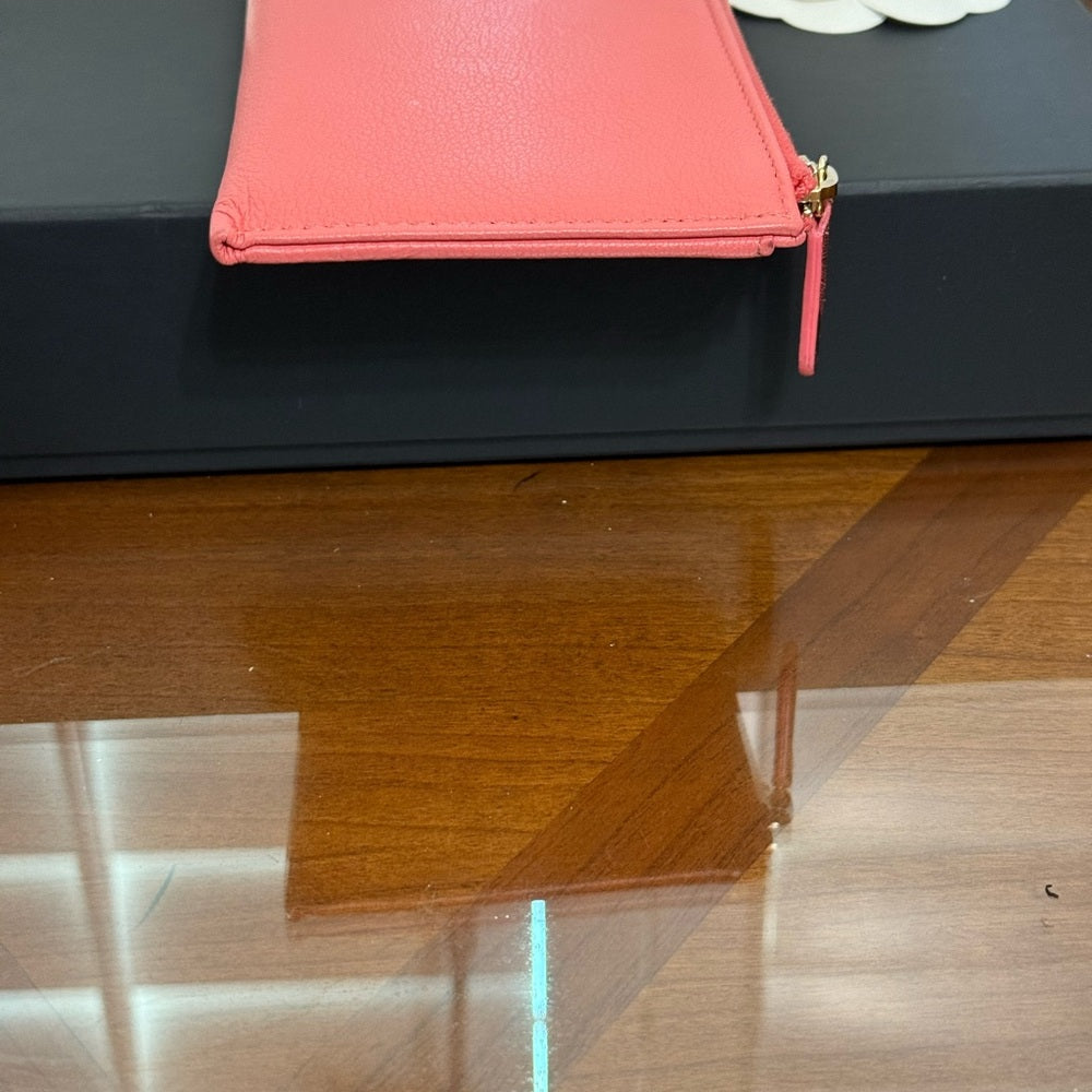 Chanel Special Addition Camellia Leather Wallet