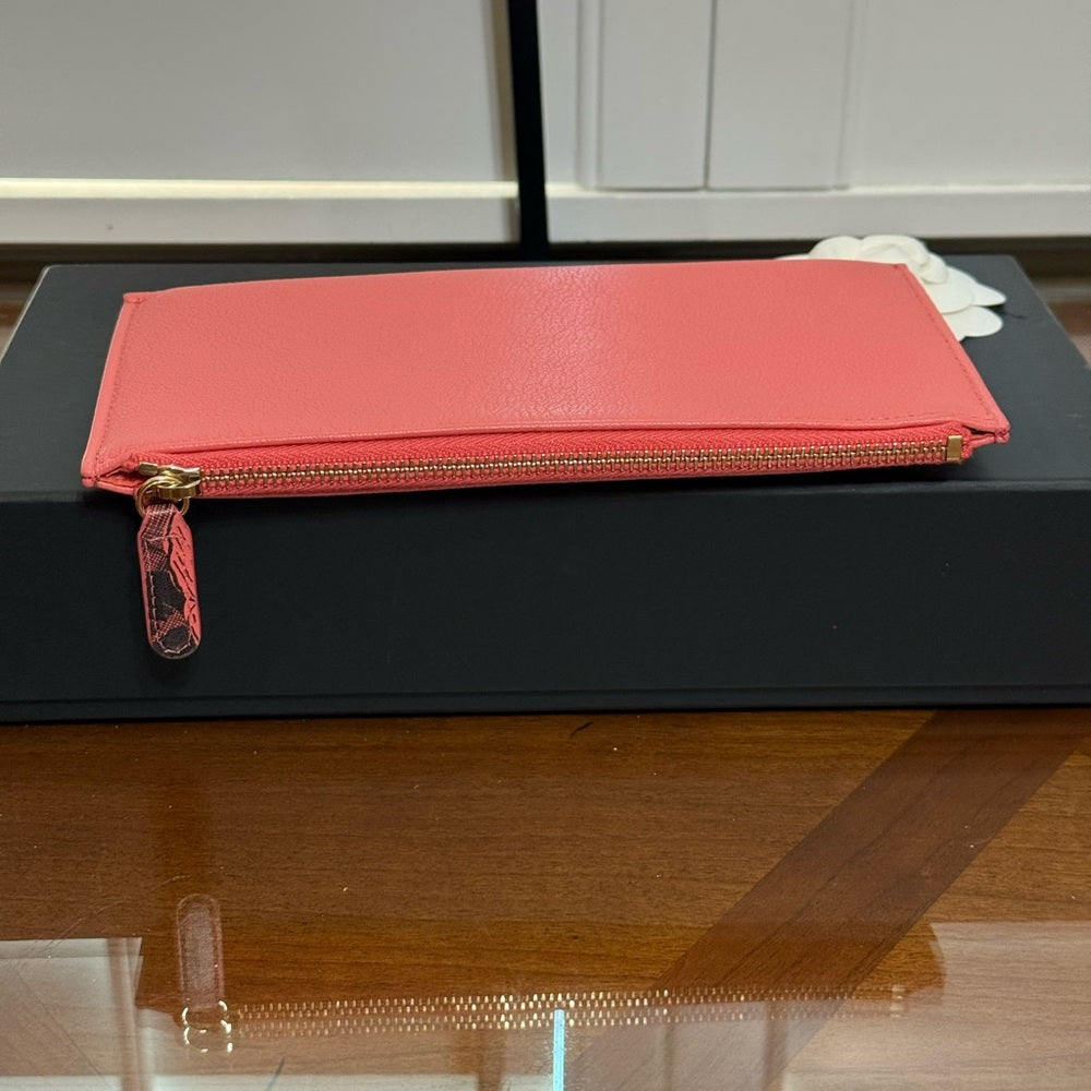 Chanel Special Addition Camellia Leather Wallet