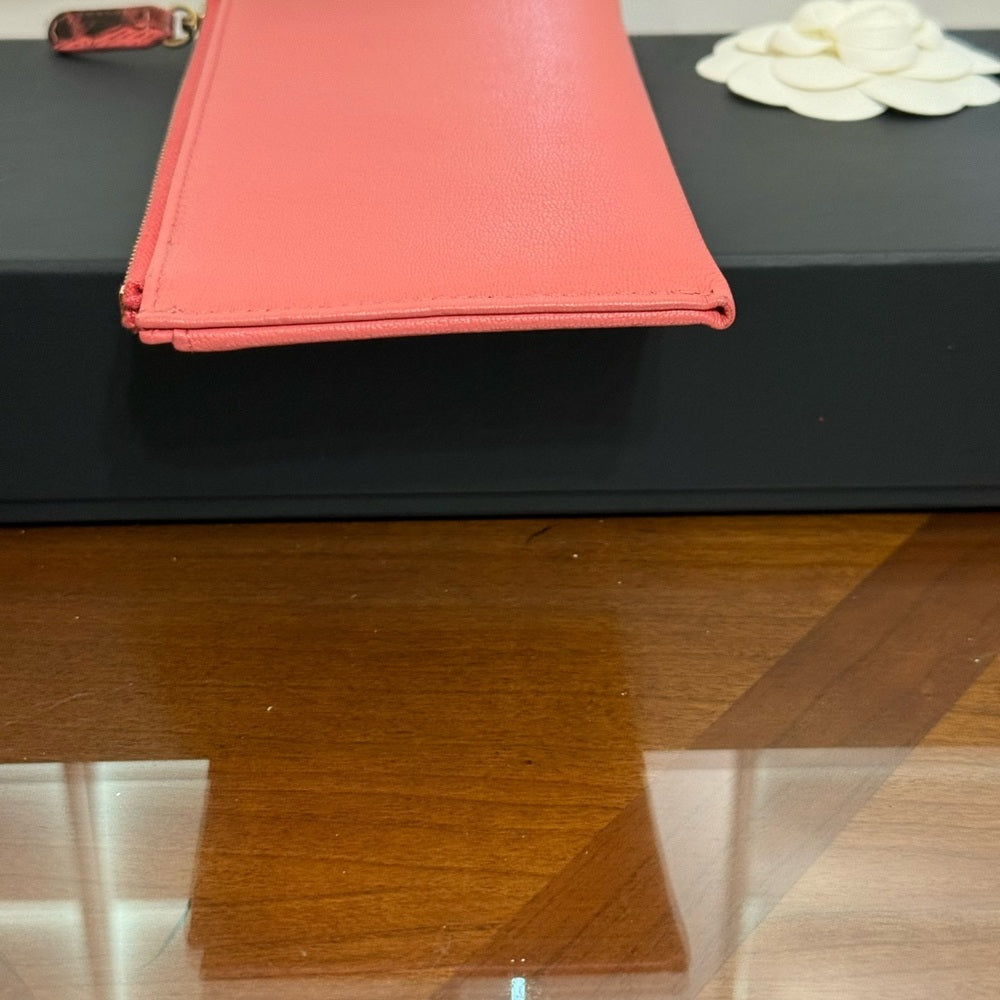 Chanel Special Addition Camellia Leather Wallet