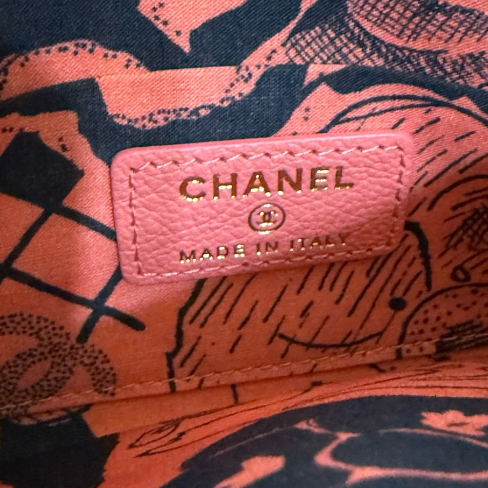 Chanel Special Addition Camellia Leather Wallet