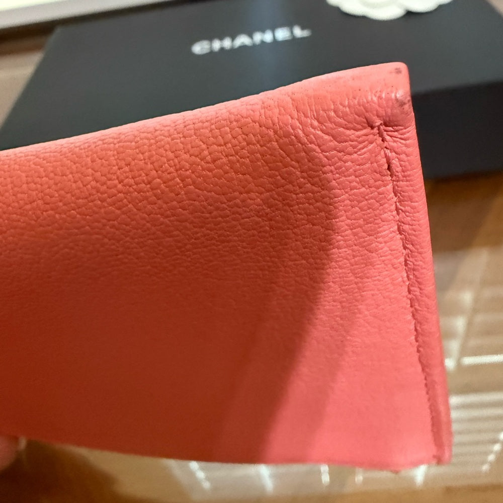 Chanel Special Addition Camellia Leather Wallet