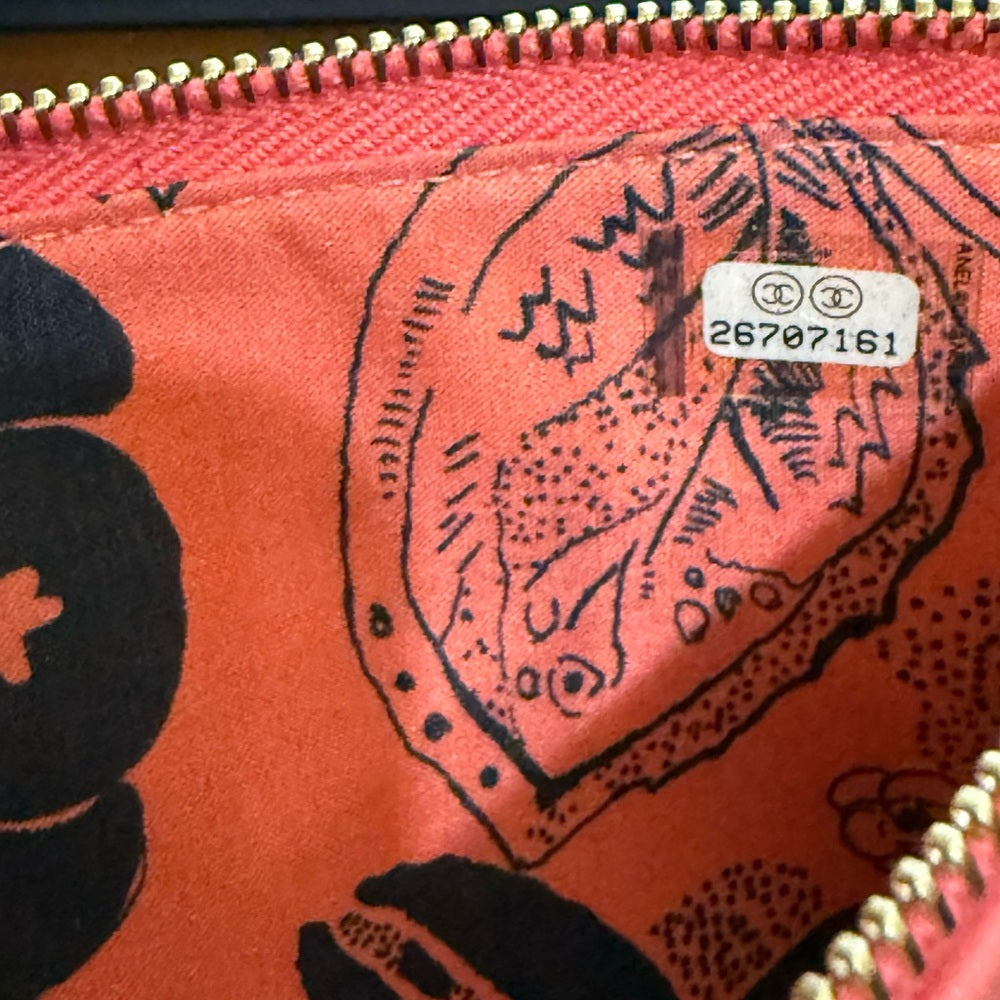 Chanel Special Addition Camellia Leather Wallet