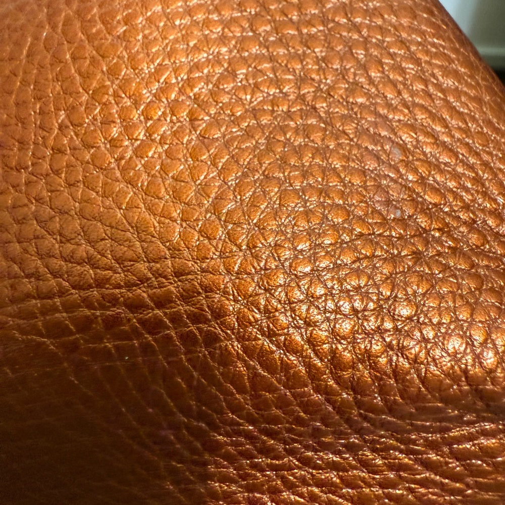 Gucci Bronze Leather Wristlet